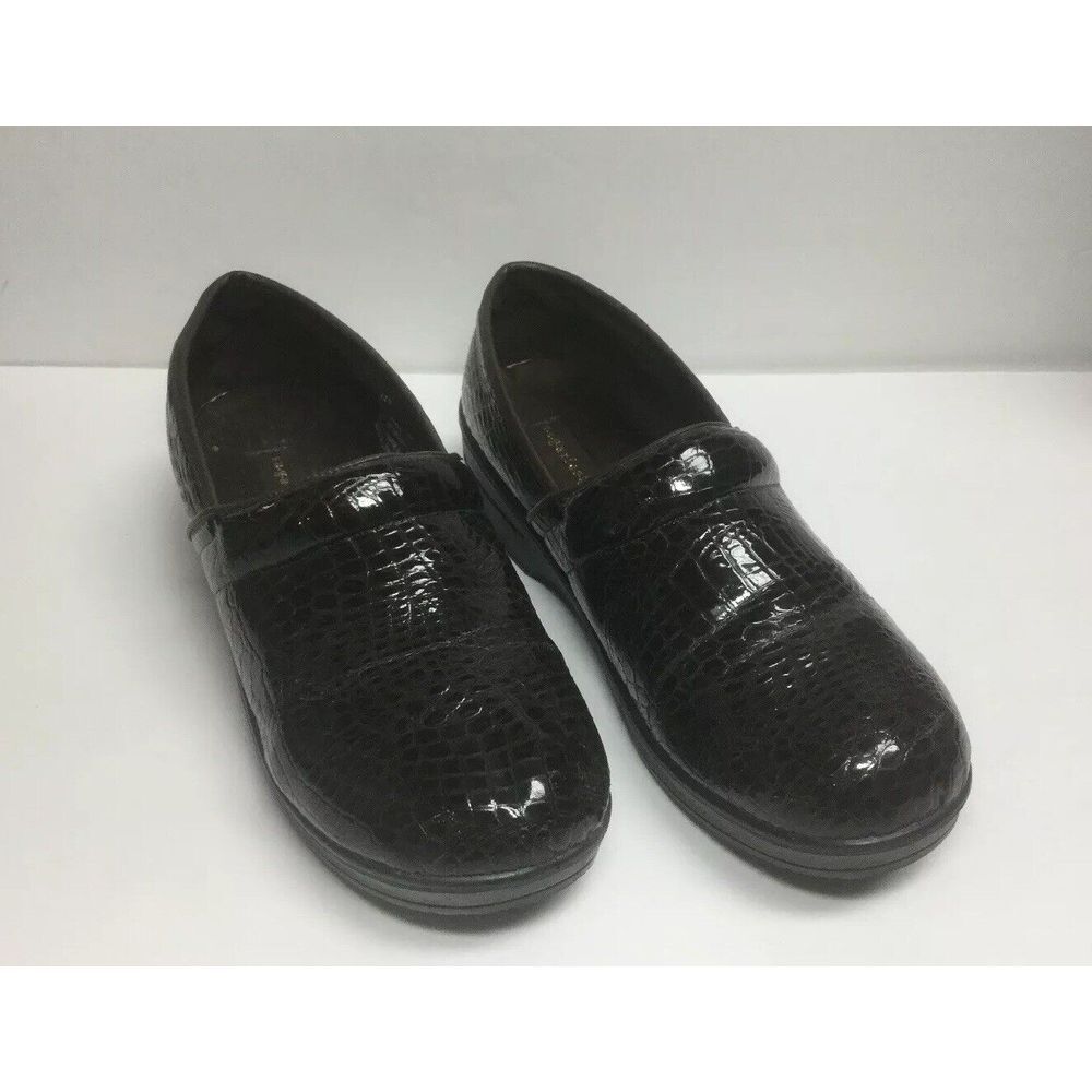 Sugarfoot Clogs Mules Croc Pattern Sz 11 M Brown‎ Women's Comfort Nurse Shoes